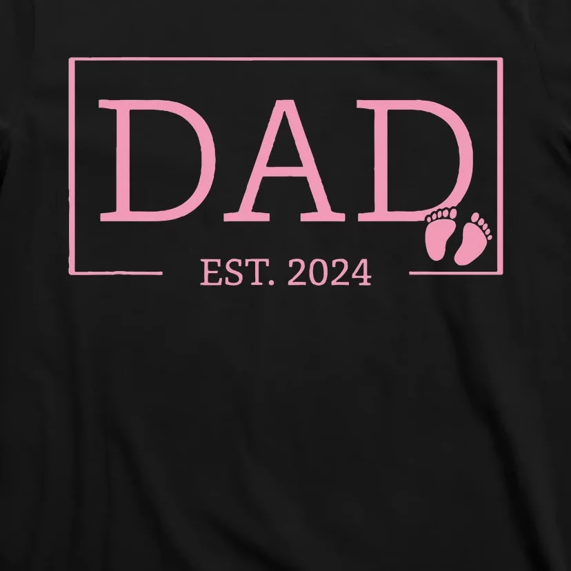 Dad Established Est 2024  Newborn Gifts Daddy Father T-Shirt