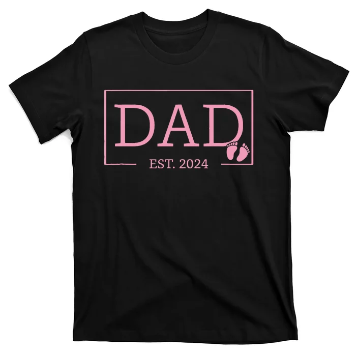 Dad Established Est 2024  Newborn Gifts Daddy Father T-Shirt