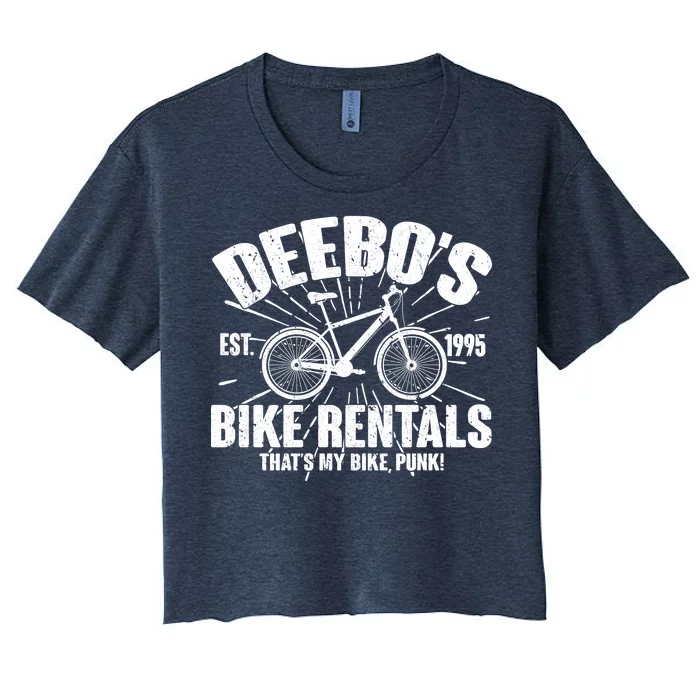 Deebo's Bike Rental Women's Crop Top Tee