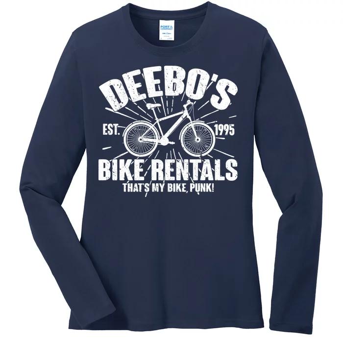 Deebo's Bike Rental Ladies Long Sleeve Shirt