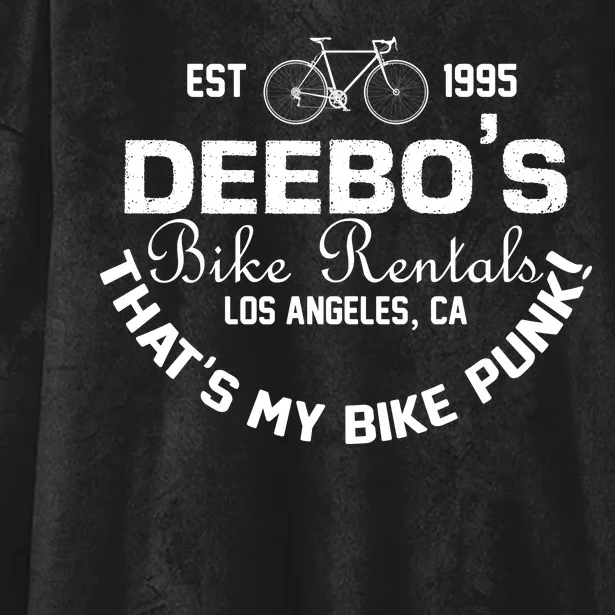 Deebos Bike Rental Retro Hooded Wearable Blanket