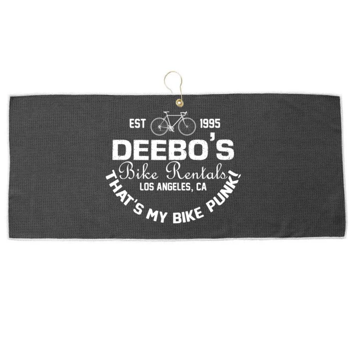 Deebos Bike Rental Retro Large Microfiber Waffle Golf Towel