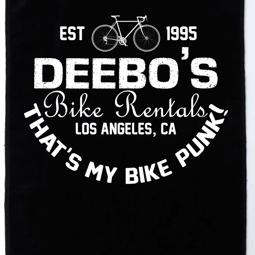 Deebos Bike Rental Retro Platinum Collection Golf Towel