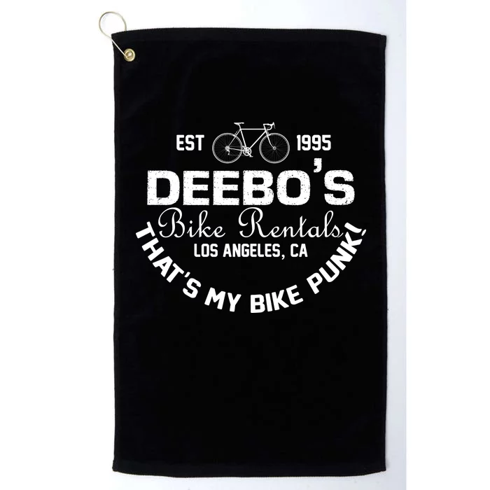 Deebos Bike Rental Retro Platinum Collection Golf Towel