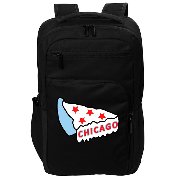 Deep Dish Chicago Pizza Flag Impact Tech Backpack