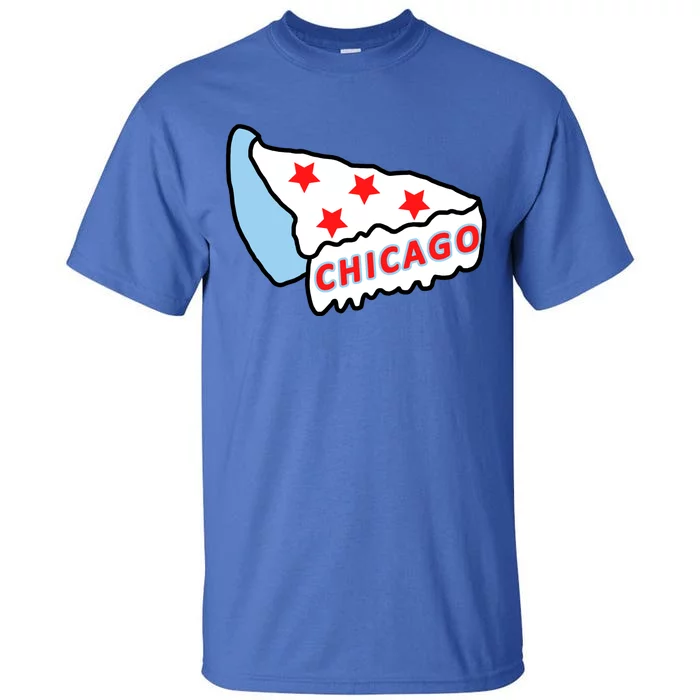 Deep Dish Chicago Pizza Flag Tall T-Shirt