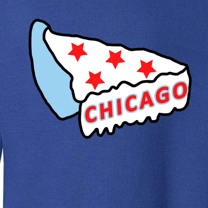 Deep Dish Chicago Pizza Flag Toddler Sweatshirt