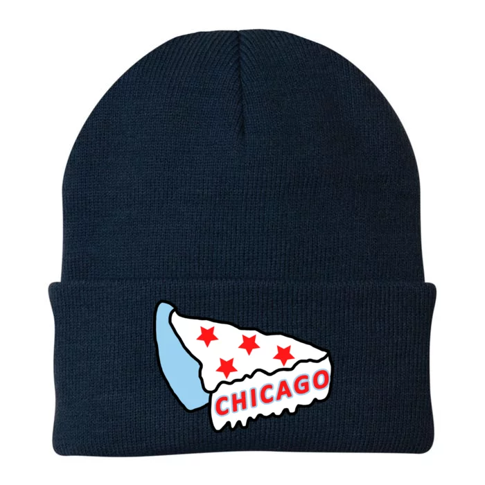 Deep Dish Chicago Pizza Flag Knit Cap Winter Beanie