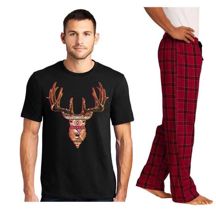 Deer Antlers Wilderness Pattern Pajama Set