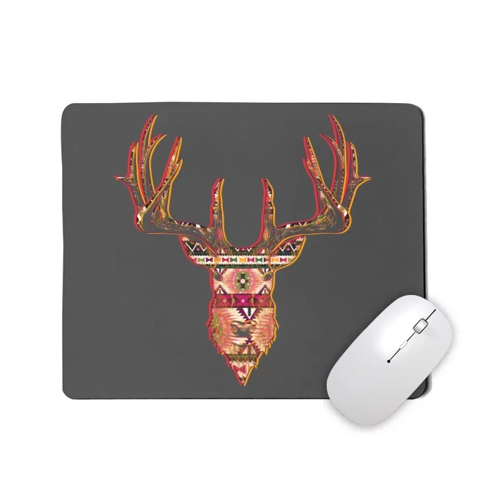 Deer Antlers Wilderness Pattern Mousepad