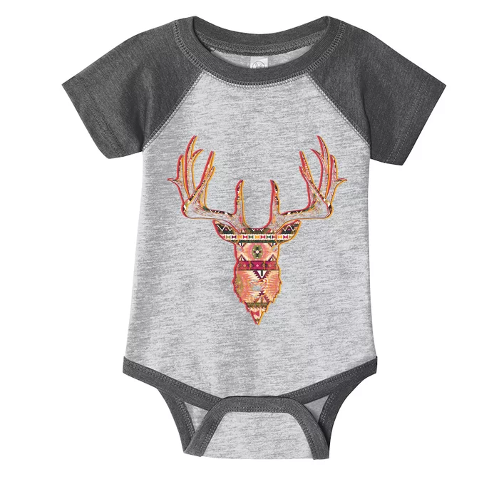 Deer Antlers Wilderness Pattern Infant Baby Jersey Bodysuit