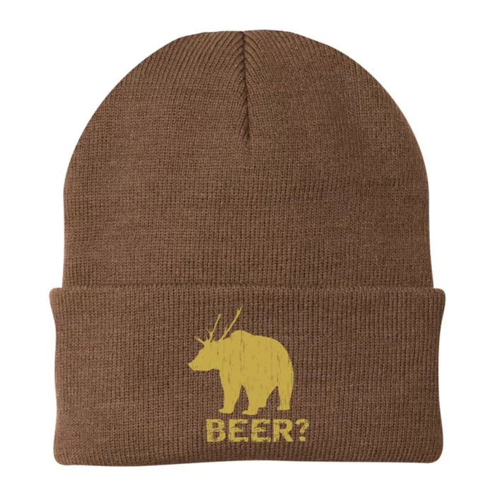 Deer Bear Beer Moose Elk Hunting Funny Knit Cap Winter Beanie