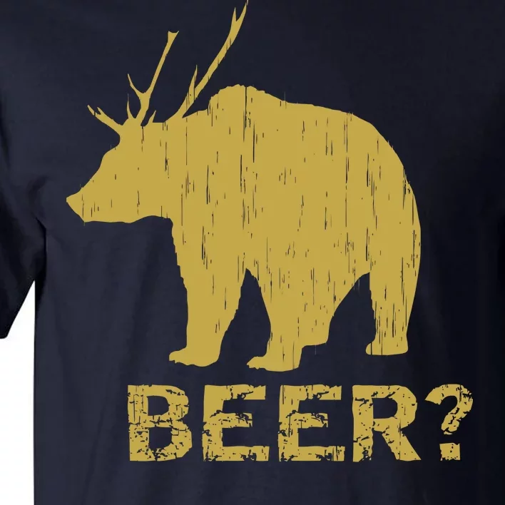 Deer Bear Beer Moose Elk Hunting Funny Tall T-Shirt