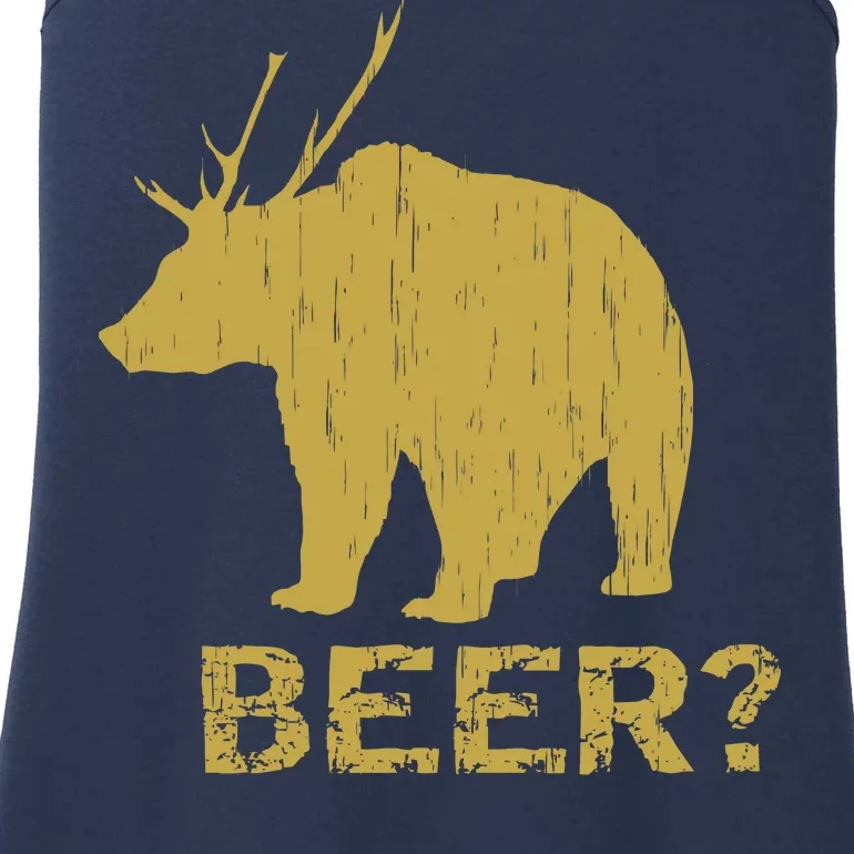 Deer Bear Beer Moose Elk Hunting Funny Ladies Essential Tank