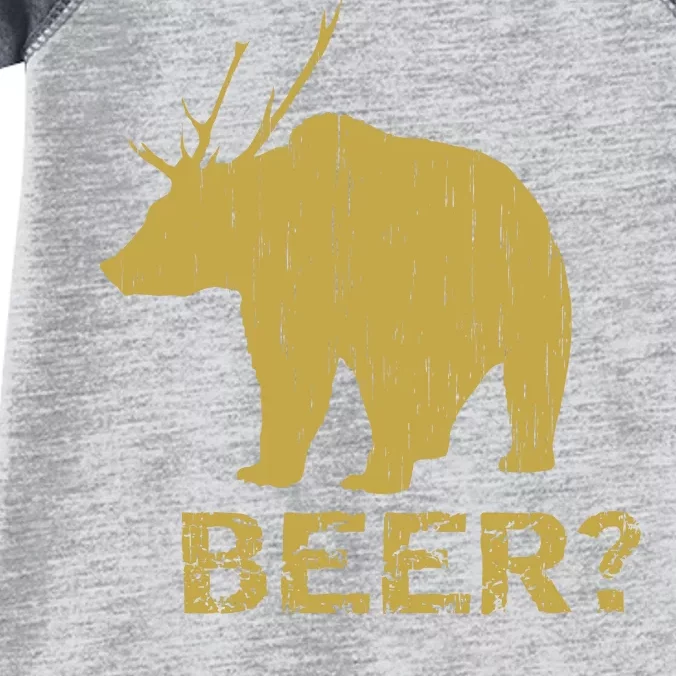 Deer Bear Beer Moose Elk Hunting Funny Infant Baby Jersey Bodysuit