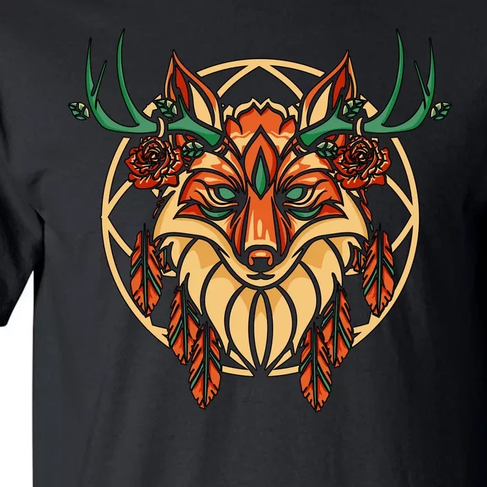 Deer Fox Abstract Tall T-Shirt