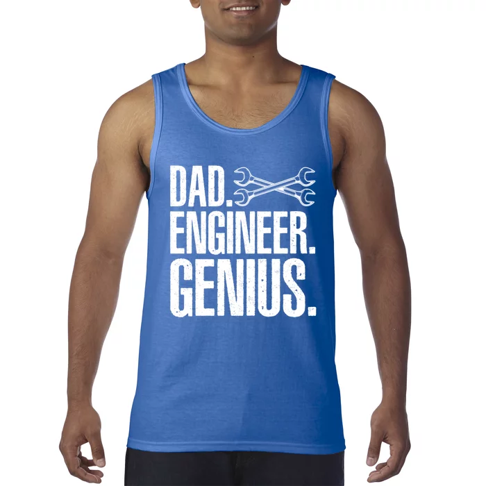 Dad Engineer Funny Mechanic Engineer Fathers Day Gift Tank Top