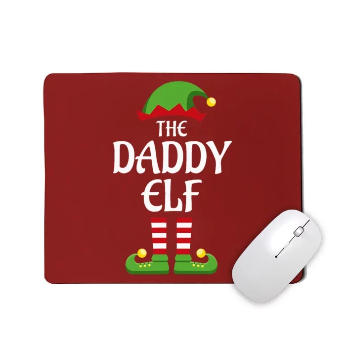 Daddy Elf Family Matching Group Christmas Dad Mousepad