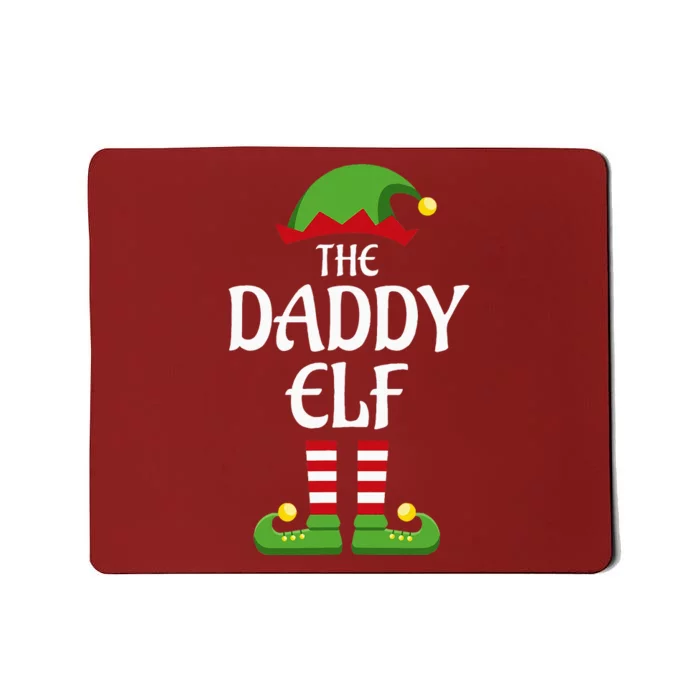 Daddy Elf Family Matching Group Christmas Dad Mousepad