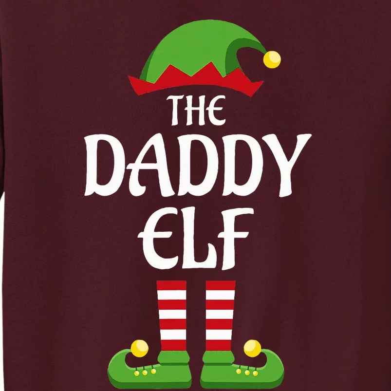 Daddy Elf Family Matching Group Christmas Dad Tall Sweatshirt