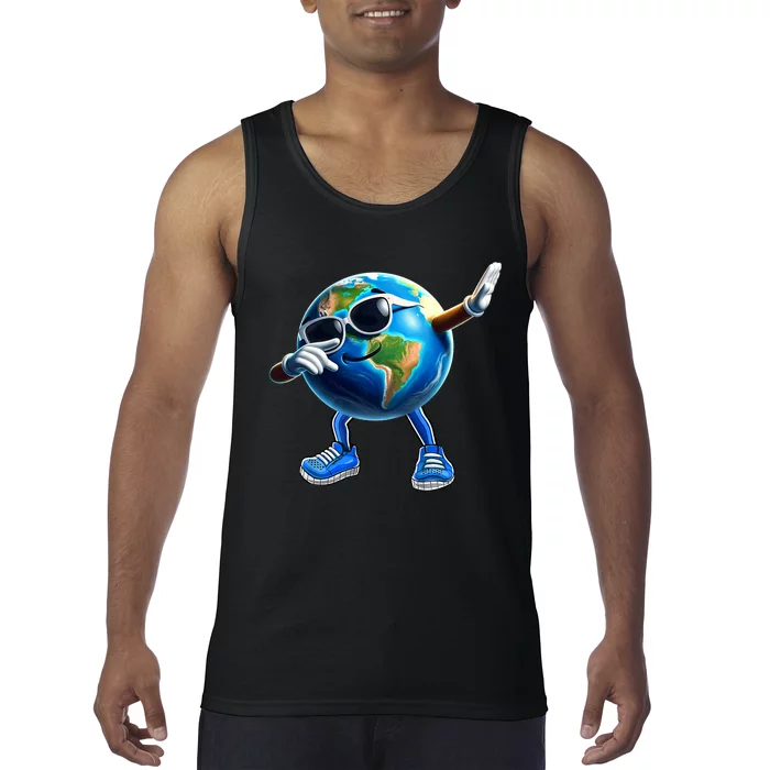 Dabbing Earth Funny Earth Day 2024 Tank Top