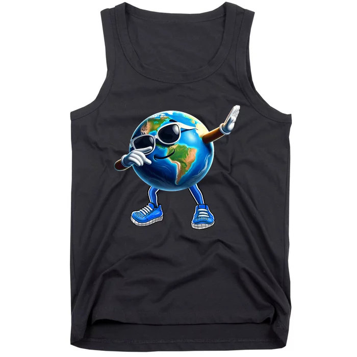 Dabbing Earth Funny Earth Day 2024 Tank Top