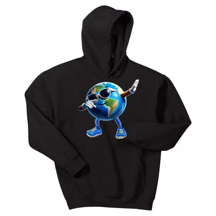 Dabbing Earth Funny Earth Day 2024 Kids Hoodie