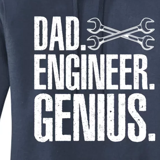 Dad Engineer Funny Mechanic Engineer FatherS Day Gift Women's Pullover Hoodie