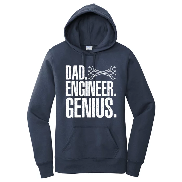 Dad Engineer Funny Mechanic Engineer FatherS Day Gift Women's Pullover Hoodie