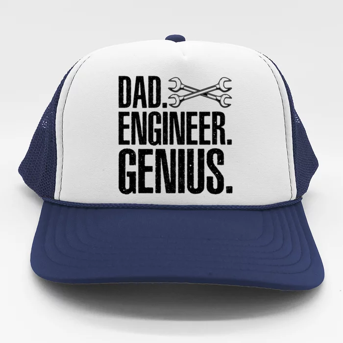 Dad Engineer Funny Mechanic Engineer FatherS Day Gift Trucker Hat