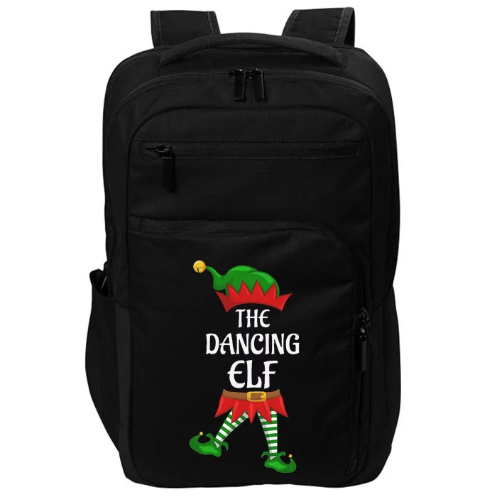 Dancing Elf Family Matching Group Christmas Party Impact Tech Backpack