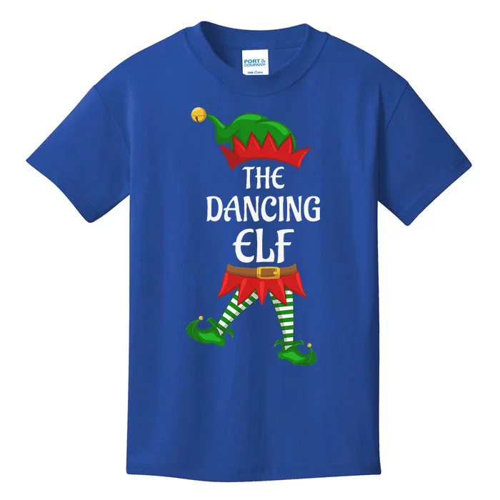 Dancing Elf Family Matching Group Christmas Party Kids T-Shirt