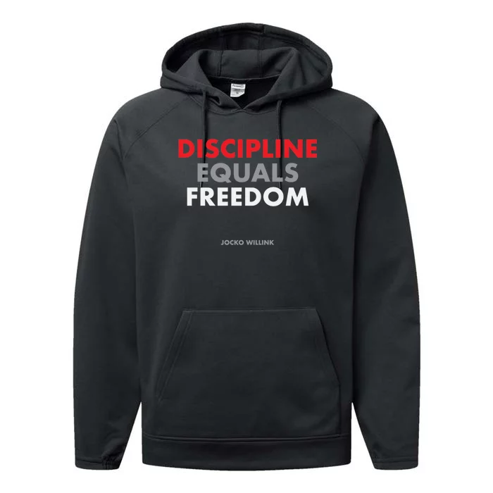 Discipline Equals Freedom Jocko Willink Performance Fleece Hoodie