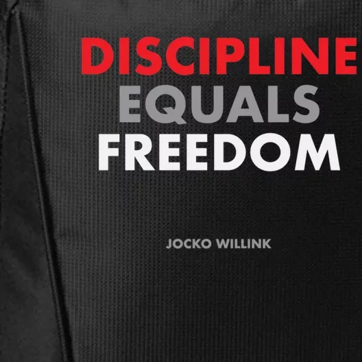 Discipline Equals Freedom Jocko Willink City Backpack