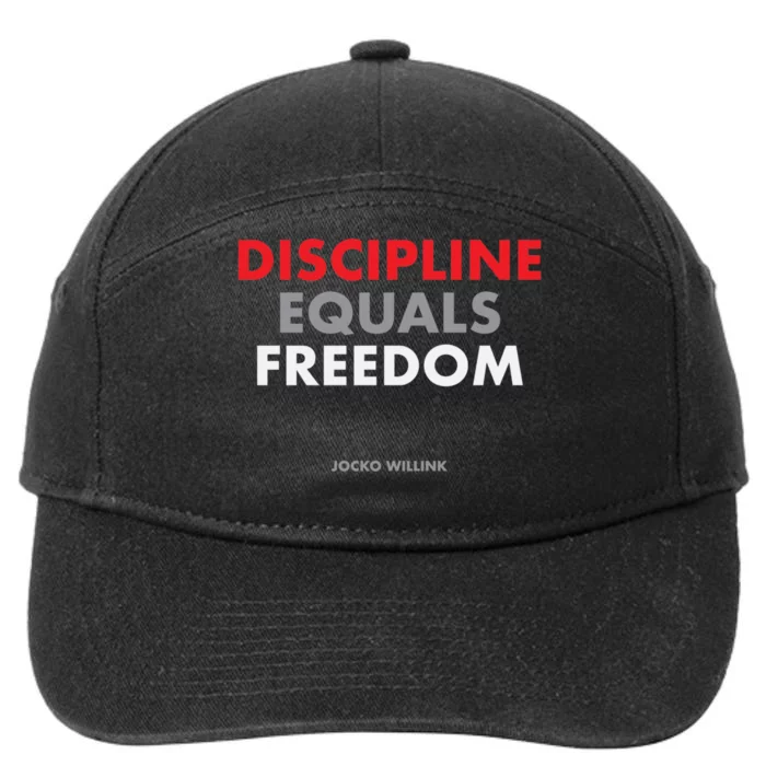 Discipline Equals Freedom Jocko Willink 7-Panel Snapback Hat