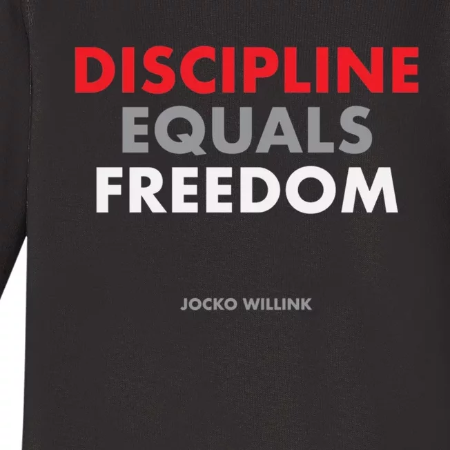 Discipline Equals Freedom Jocko Willink Baby Long Sleeve Bodysuit