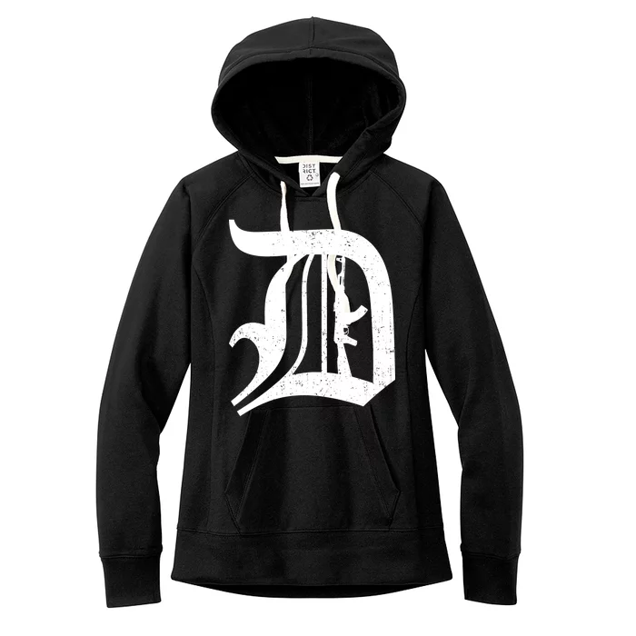 Defend Detroit Gun AK47 Women's Fleece Hoodie