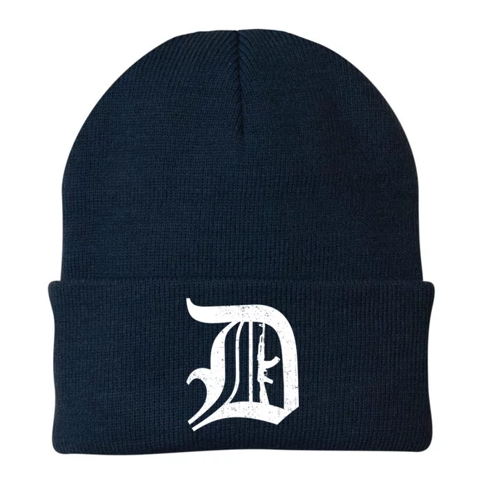 Defend Detroit Gun AK47 Knit Cap Winter Beanie