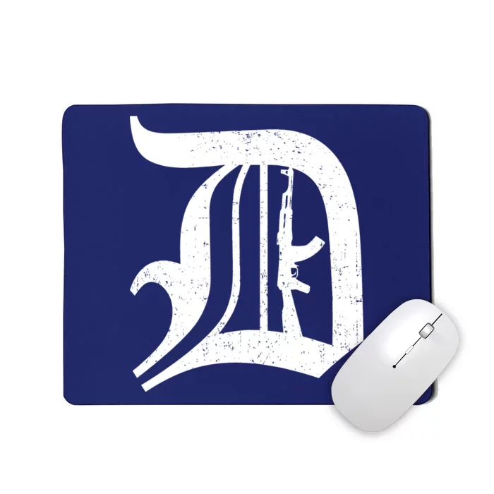 Defend Detroit Gun AK47 Mousepad