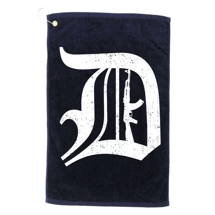 Defend Detroit Gun AK47 Platinum Collection Golf Towel