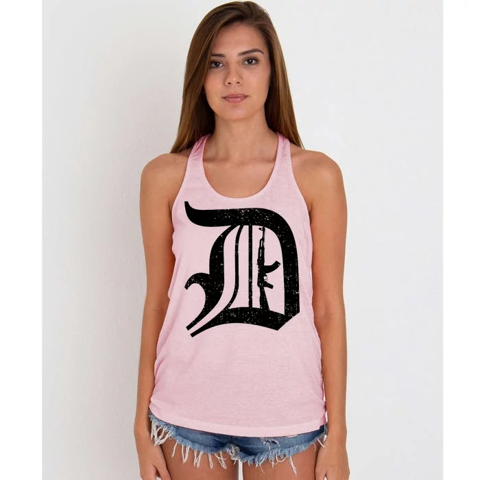 Defend Detroit Gun AK47 Women's Knotted Racerback Tank