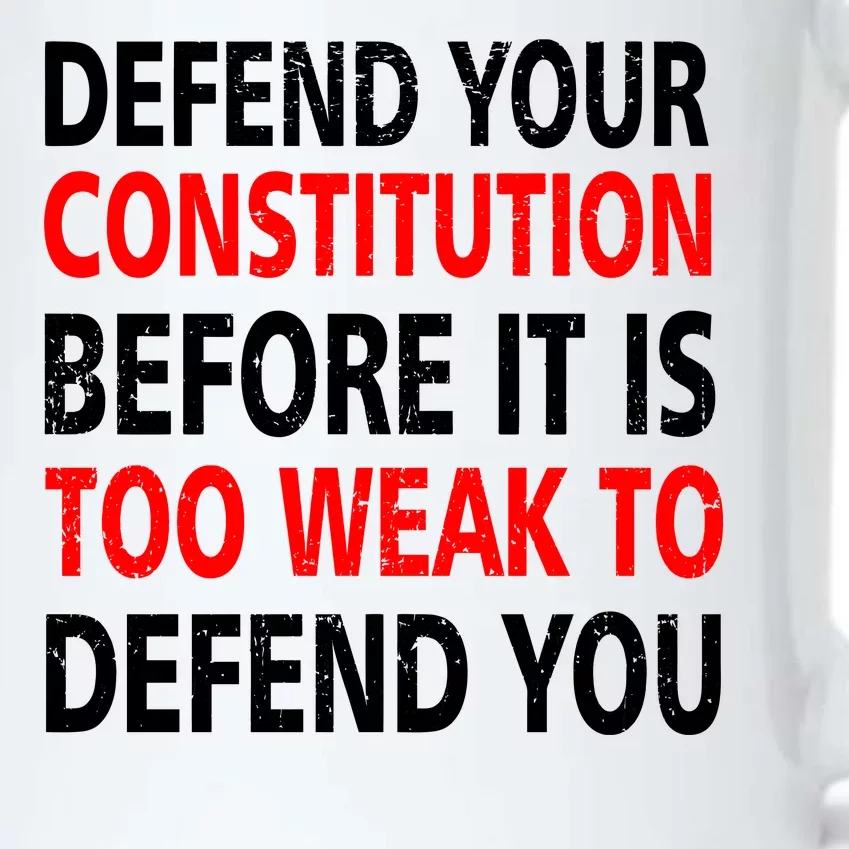 Defend Your Constitution Black Color Changing Mug