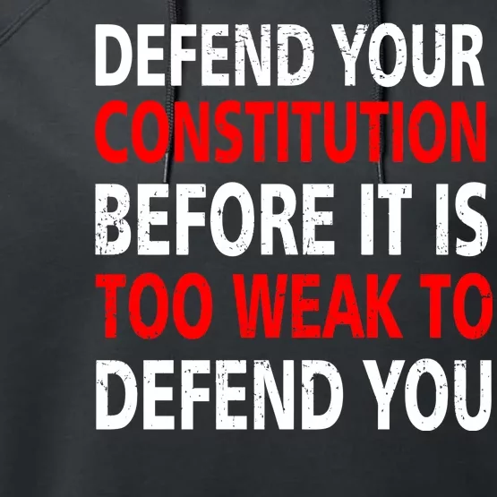 Defend Your Constitution Performance Fleece Hoodie