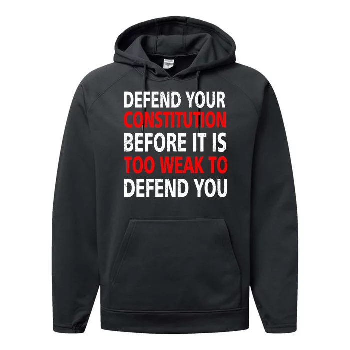 Defend Your Constitution Performance Fleece Hoodie