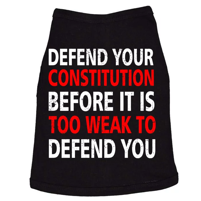 Defend Your Constitution Doggie Tank