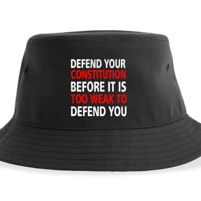 Defend Your Constitution Sustainable Bucket Hat