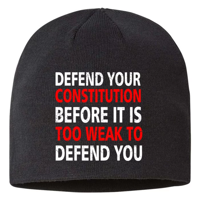 Defend Your Constitution 8 1/2in Sustainable Knit Beanie