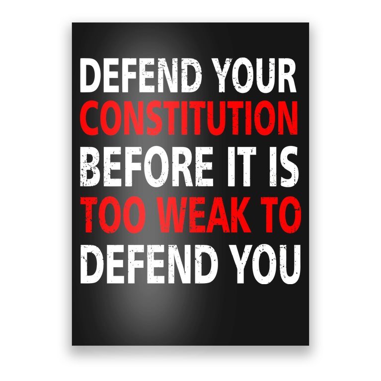 Defend Your Constitution Poster