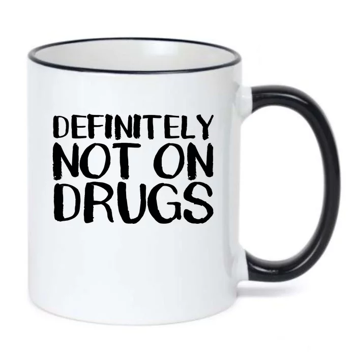 Definitely Not Drugs Black Color Changing Mug