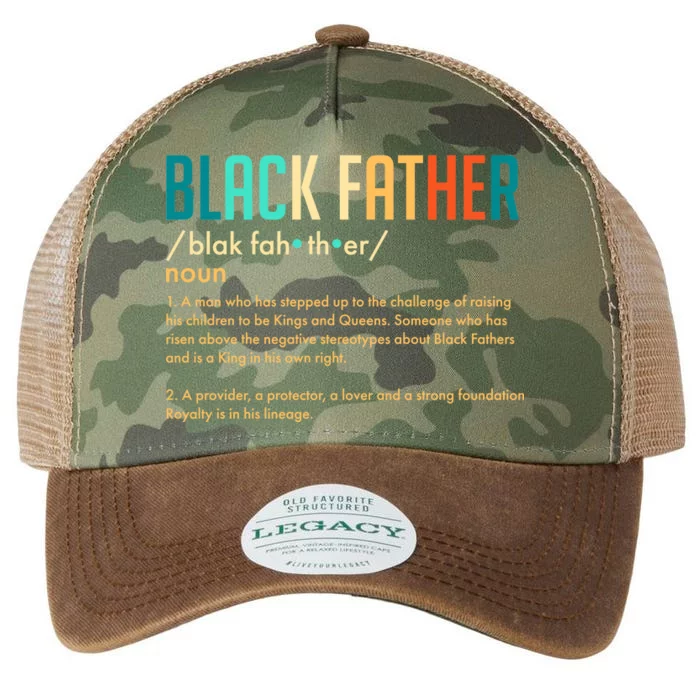 Definition Of A Black Father Legacy Tie Dye Trucker Hat